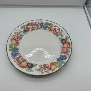 EUC Epoch Market Day Round Chop Plate Platter Indonesia Fruit 12"